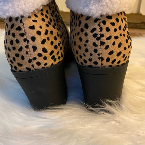 NWT Pierre Dumas Leopard Print Booties Size 10 - Picture 7 of 14